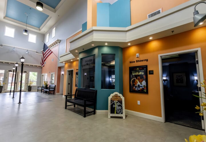 A Look at Main Street Theater Design in a Memory Care Facility